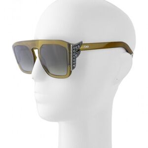 FENDI Amber Sunglasses with Crystal Details